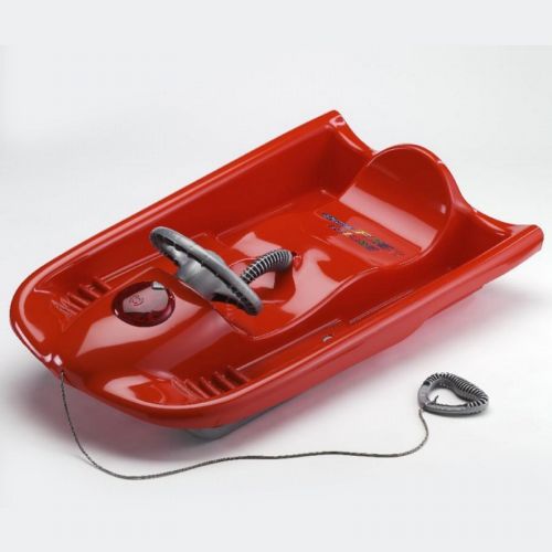 Snow Flyer Deluxe Plastic Snow Sled Red ES250-01